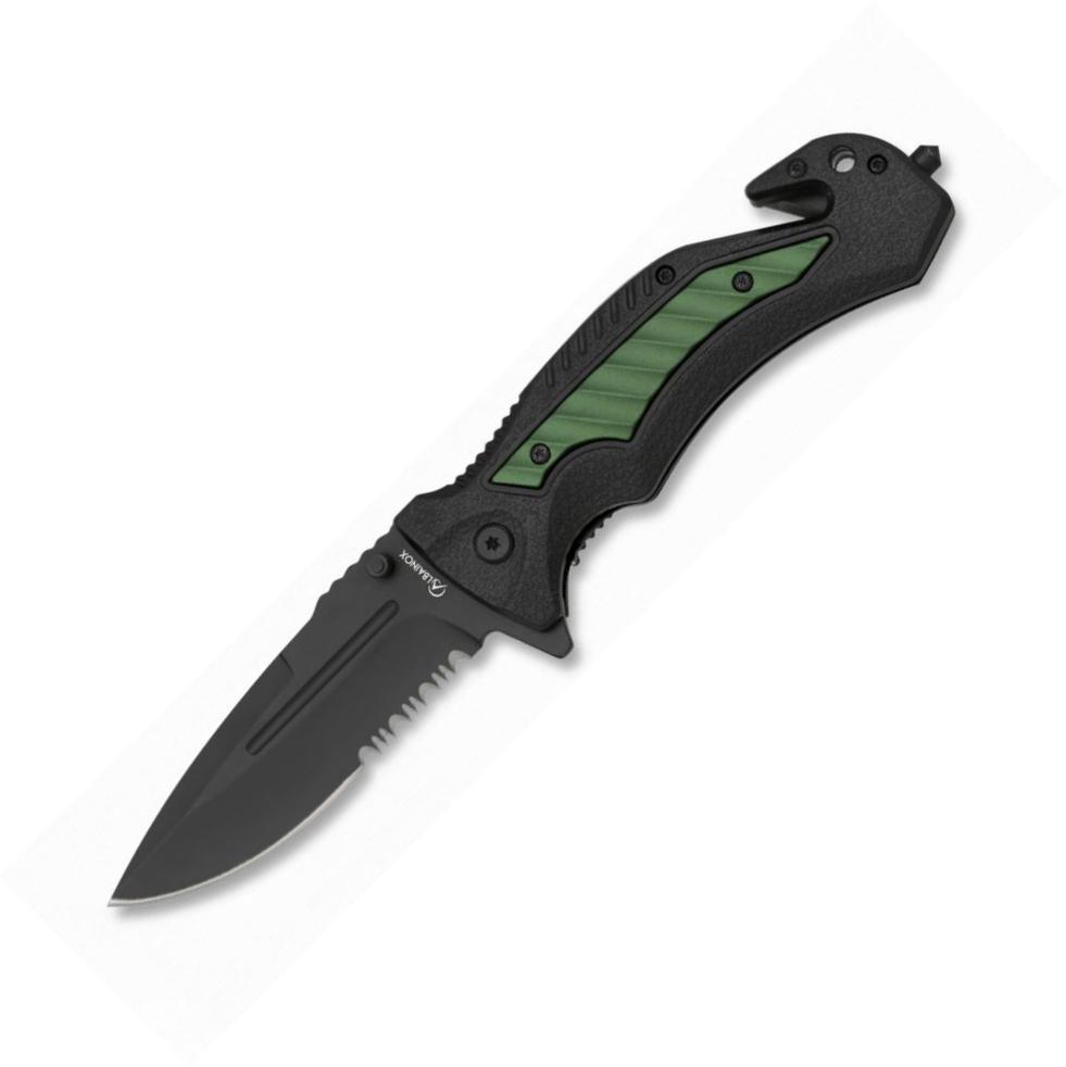 Albainox safety pocket knife with aluminum and abs handle, linear lock