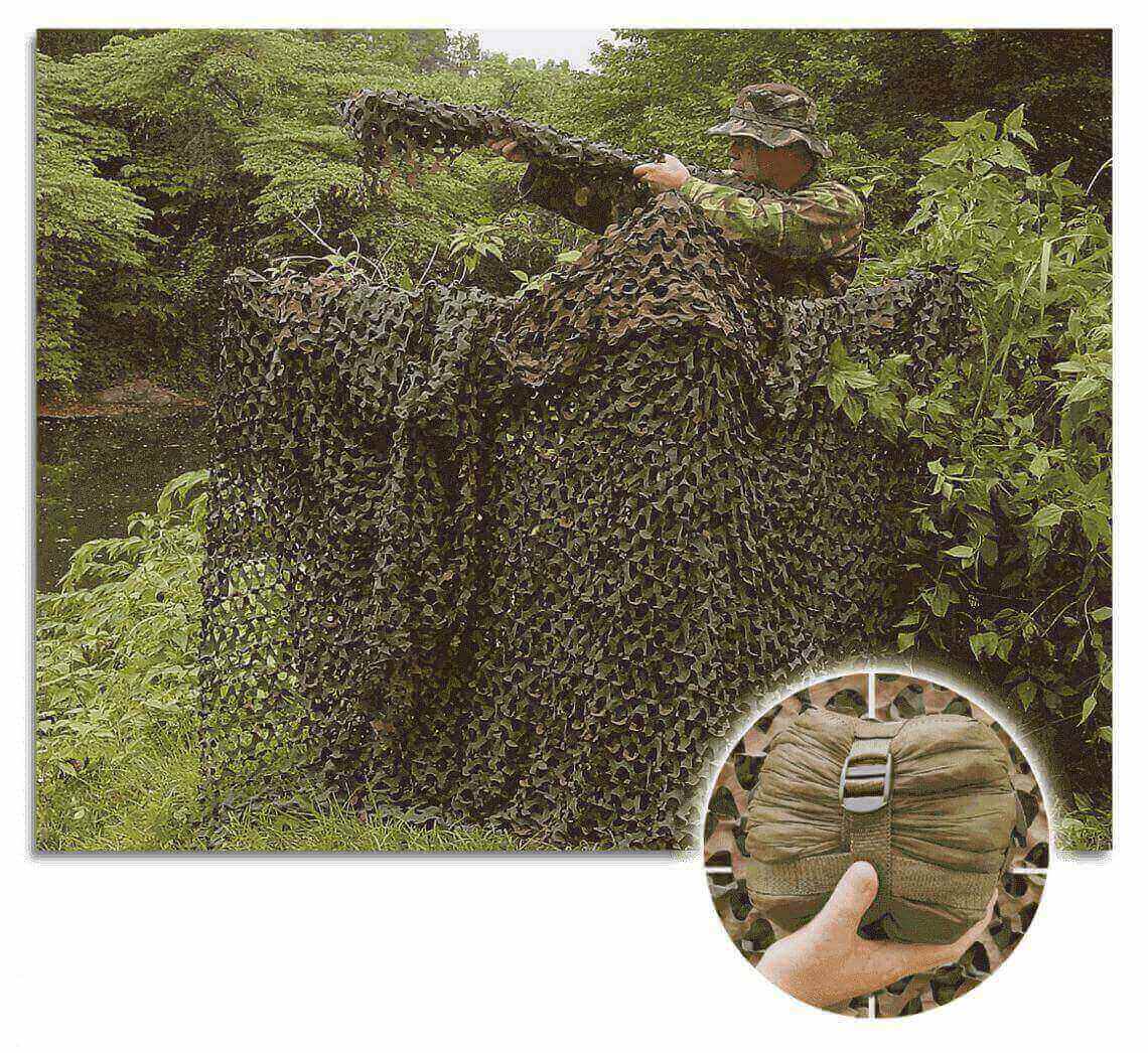 Camosystems Green Camo Netting with Compression Bag 3 x 2.4m 0533065