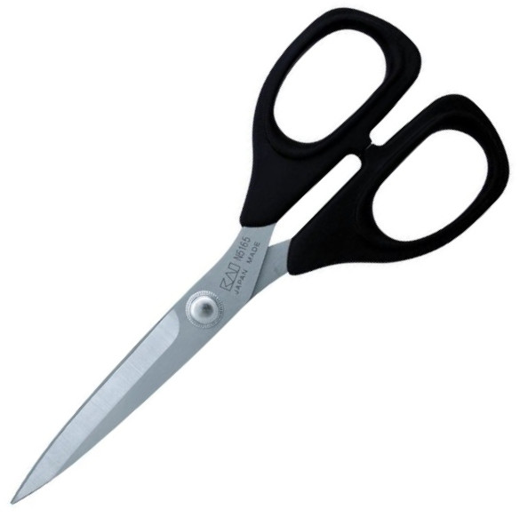 Kai N5165 sewing scissors with stainless steel blade and soft plastic