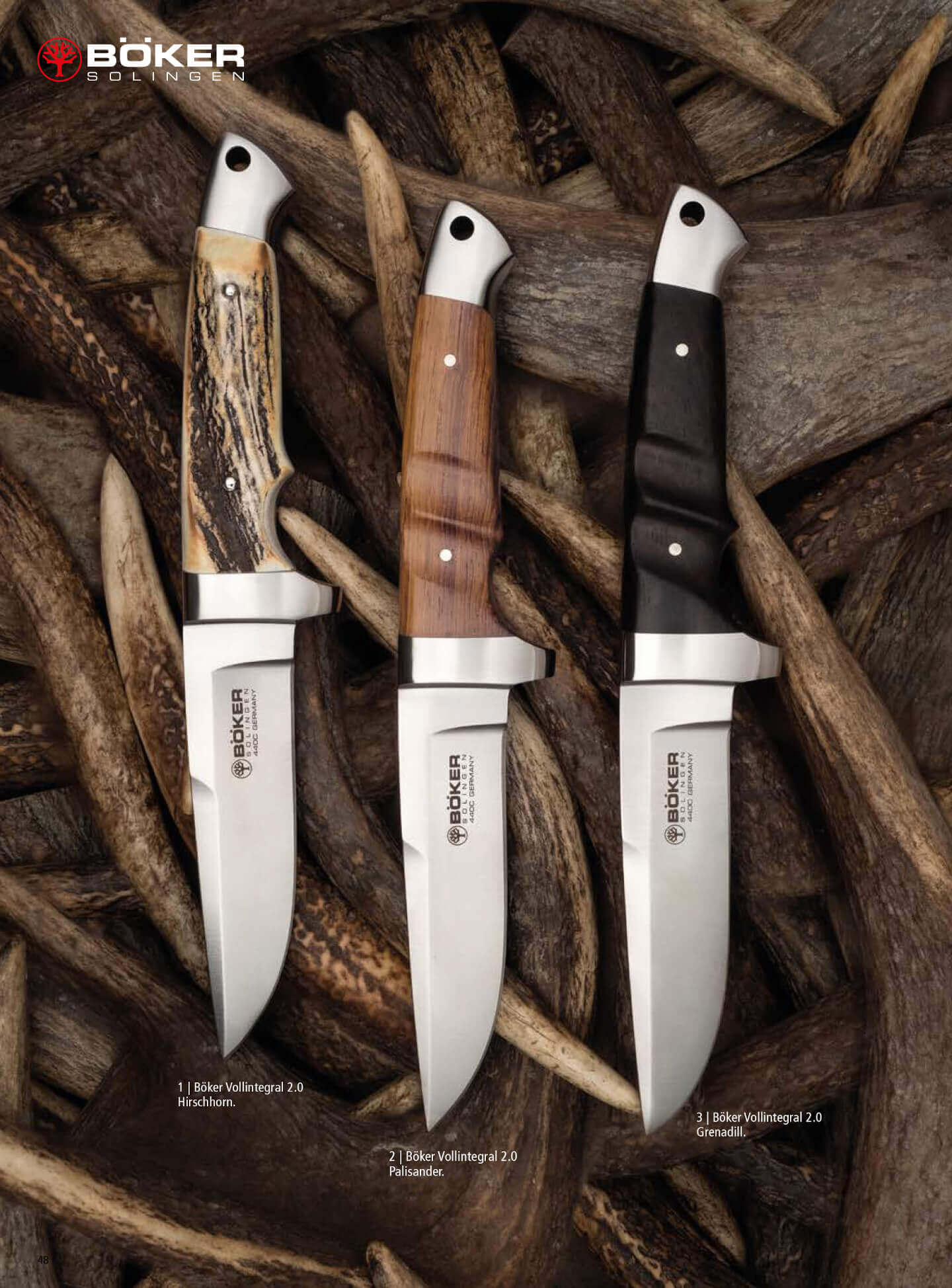 MESSER VOLLINTEGRAL 2 BOKER hunter messer jagdmesser, 121588 Besteck