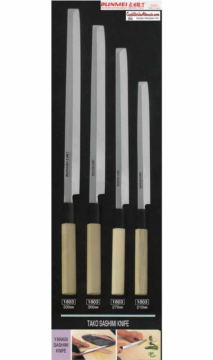 TAKO SASHIMI KNIFE BUNMEI professional knives Cutlery
