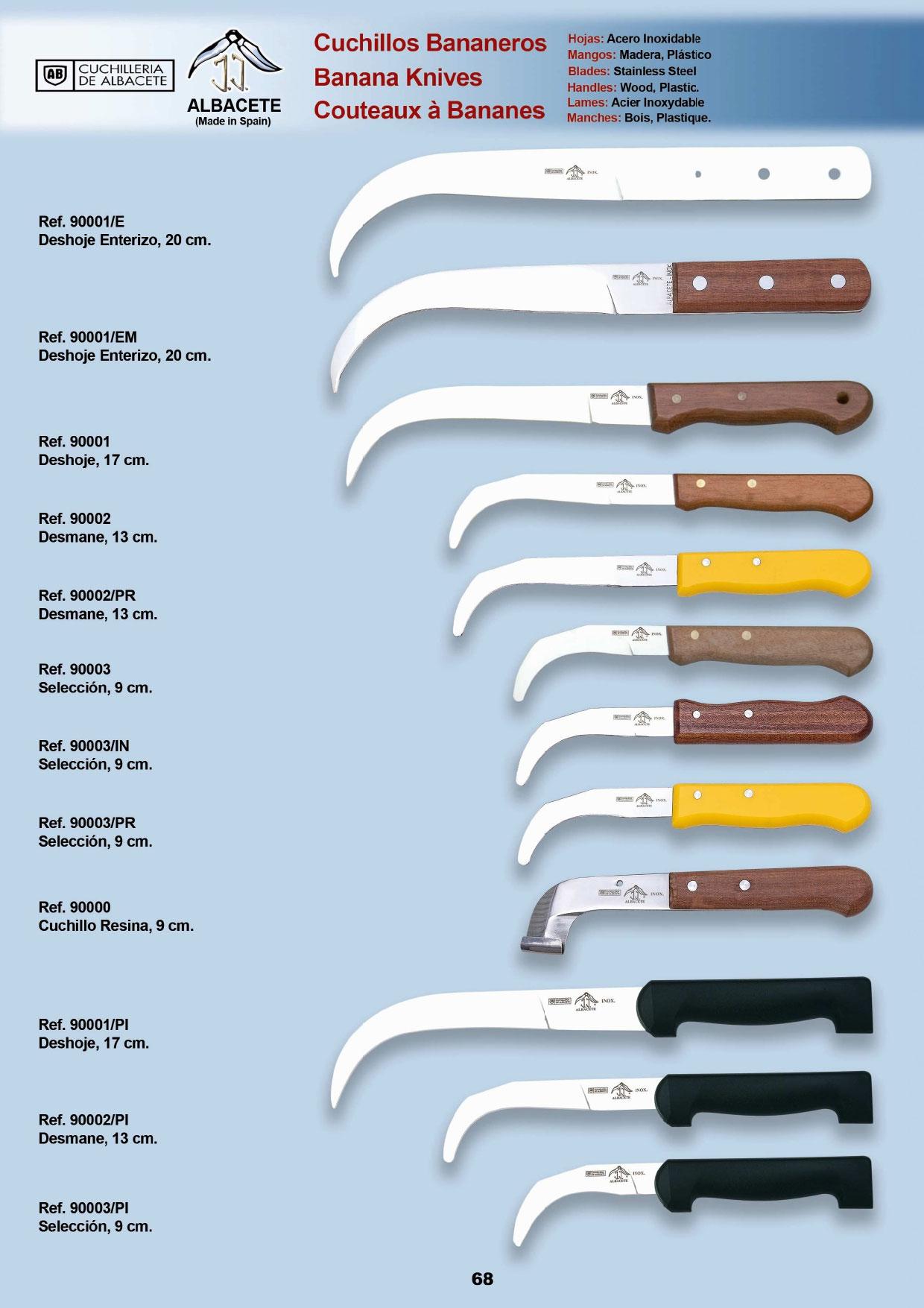 BANANA KNIVES JJ Cuchilleria professional knives banana knife, 90003