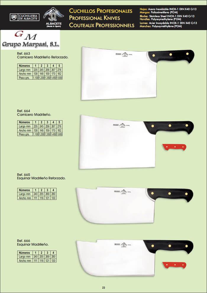 CUCHILLOS CARNICEROS 2 JJ Cuchilleria - cuchilleria profesional