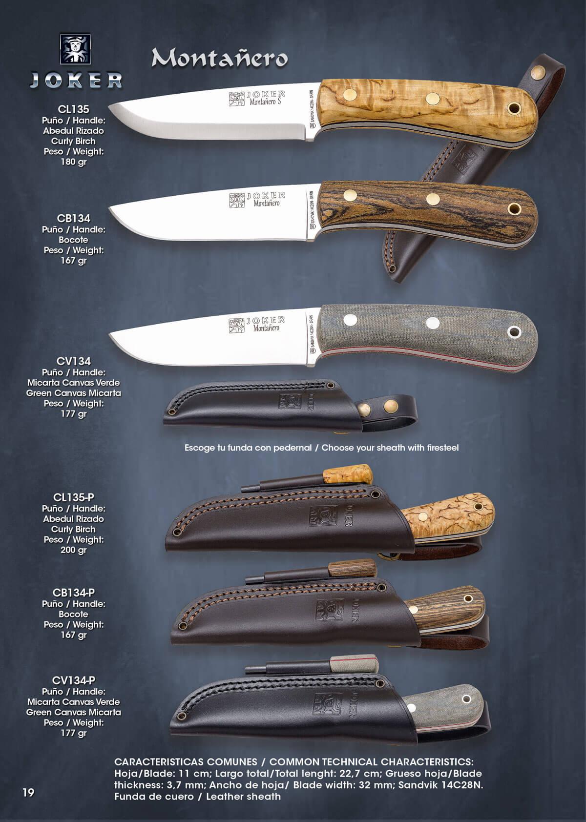 MONTAÑERO Joker tactical knives tactical, CV134P Cutlery