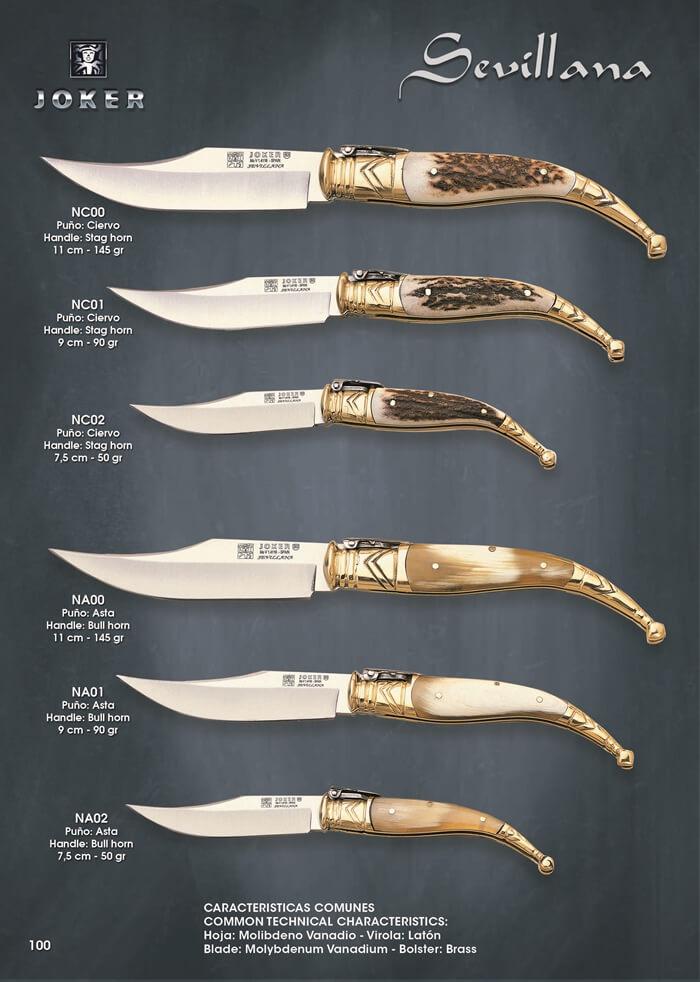 NAVAJAS SEVILLANA Joker pocketknives classic spain, NC02 Cutlery