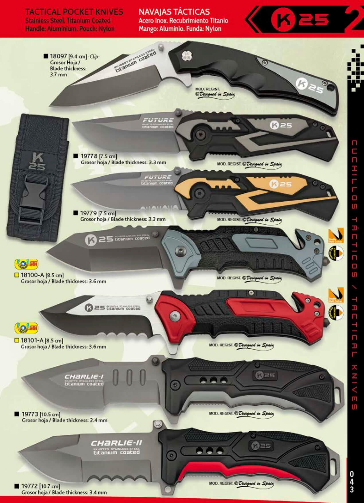 TACTICAL KNIVES TITANIUM K25 tactical knives tactical, 19779 Cutlery