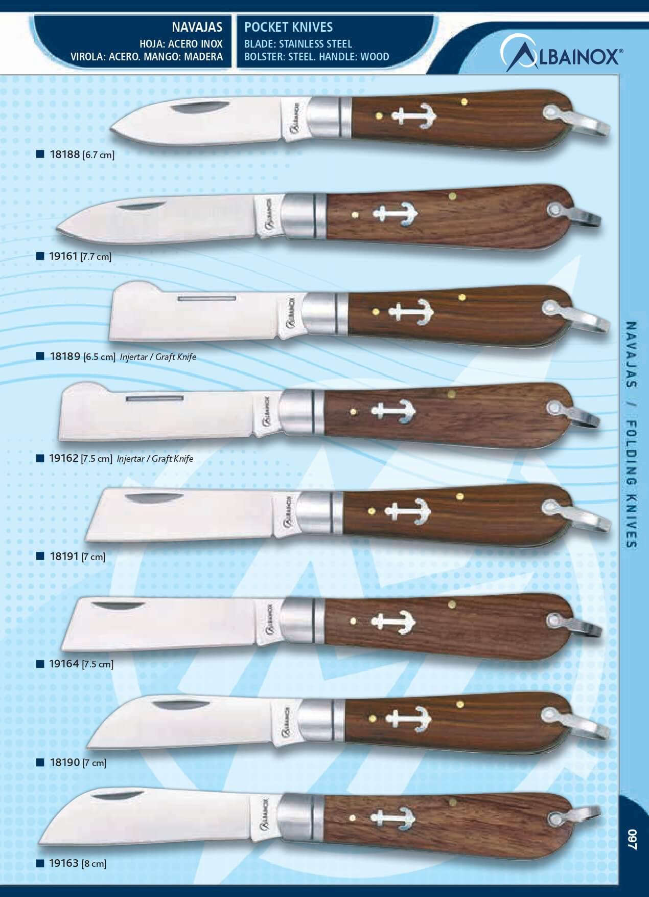 NAVAJAS MARINERAS ALBAINOX MARTINEZ ALBAINOX navajas bolsillo, 19164