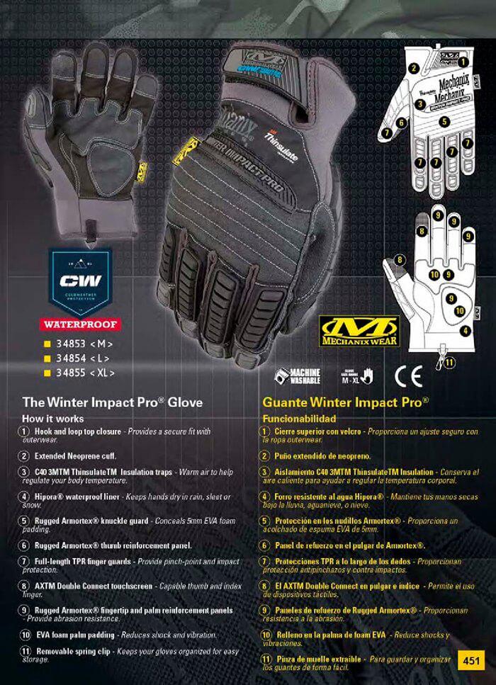 GLOVES WINTER IMPACT PRO MECHANIX WEAR Mechanix Wear Cutlery
