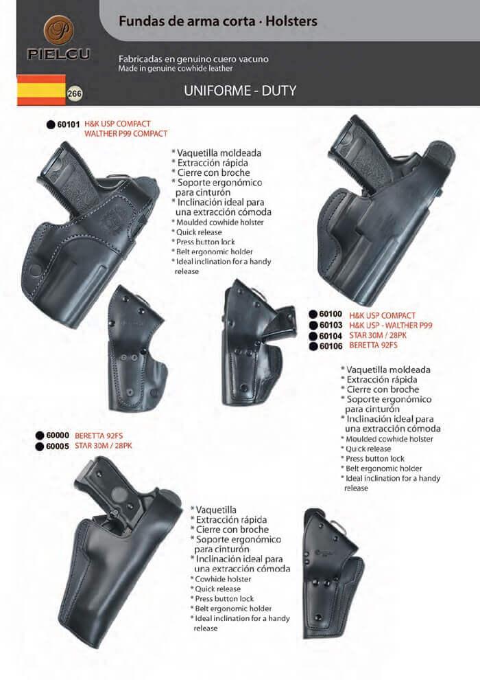HOLSTERS HANDGUN PIELCU arms Cutlery