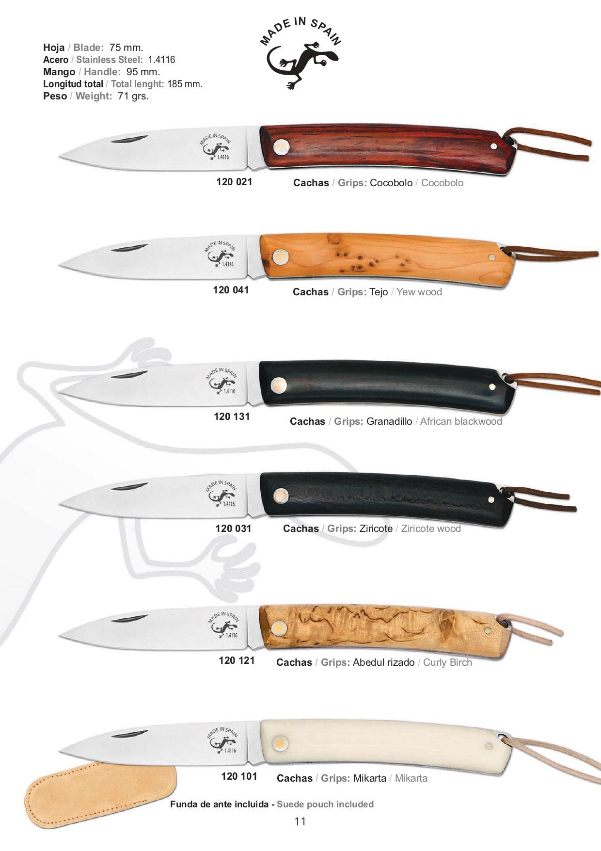 SALAMANDRA POCKETKNIVE Salamandra pocketknives fields, 20016 Cutlery