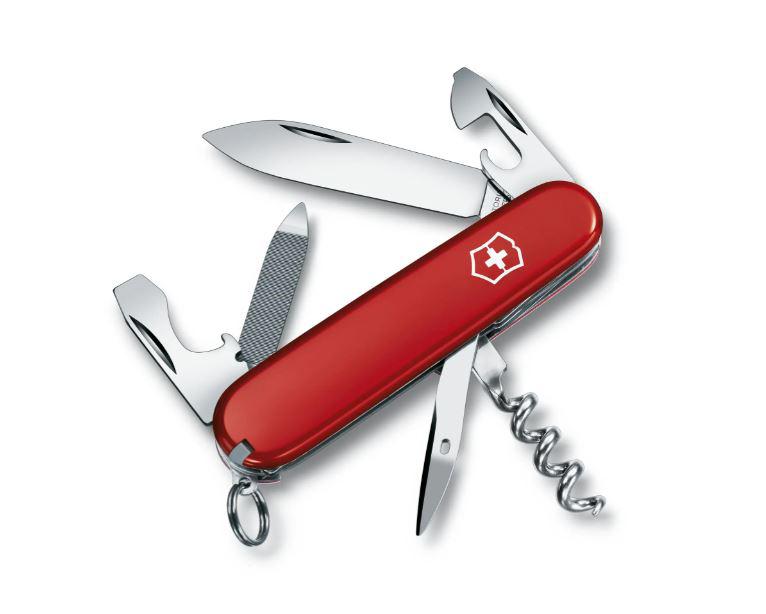 Mehrzweck Victorinox Sportsman rot mit 13 Anwendungen