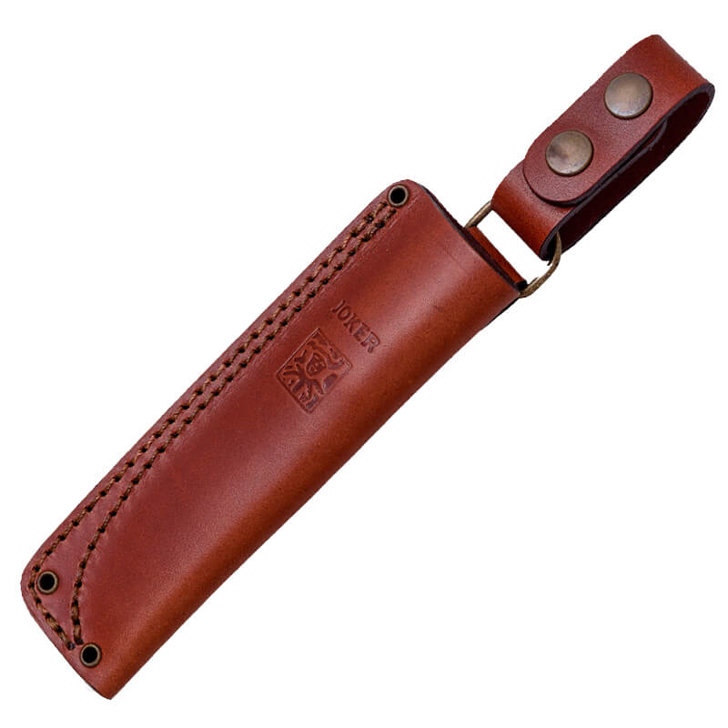 Joker BS9 Ember F Bushcraftmesser mit Olivenholzgriff und Sandvik-Klinge 14C28N