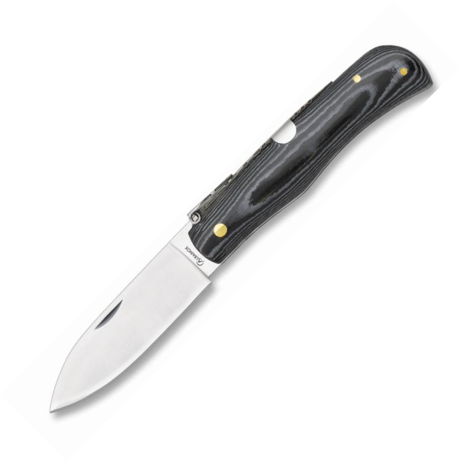 ALBAINOX Pen Knife mit Griff aus schwarzem Micarta mit Billet Loc...