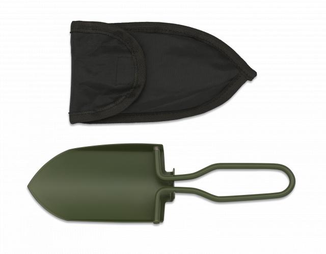 Pelle de survie pliante légère verte