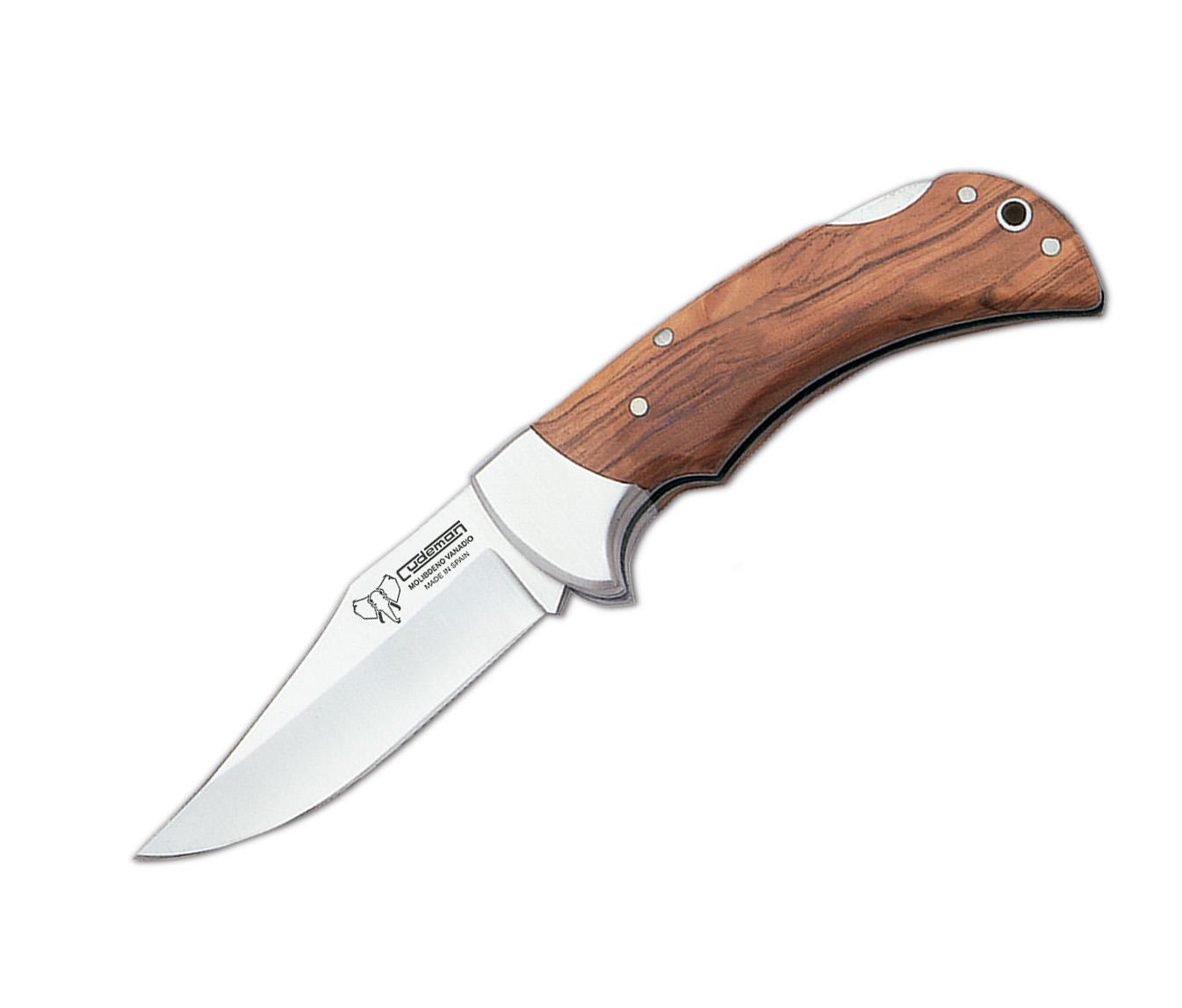 Coltellino tascabile da caccia Cudeman con bolster. Manico in leg...