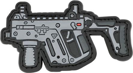 Patch en caoutchouc tactique pour mitraillette
