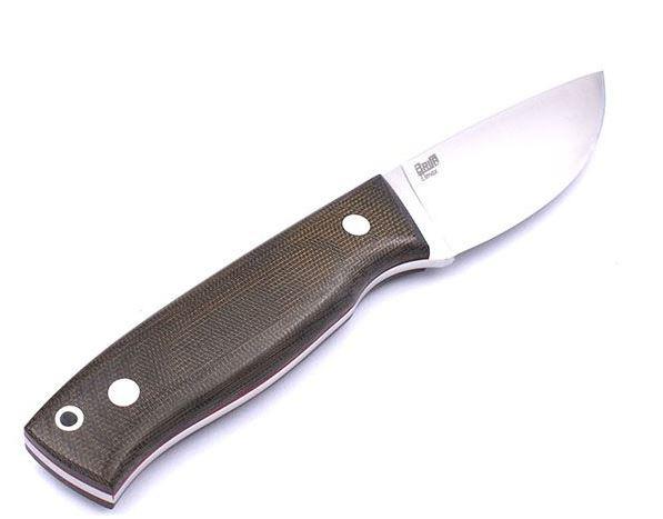 Brisa Skinner 90 Flat Coltello con acciaio Elmax e micarta verde