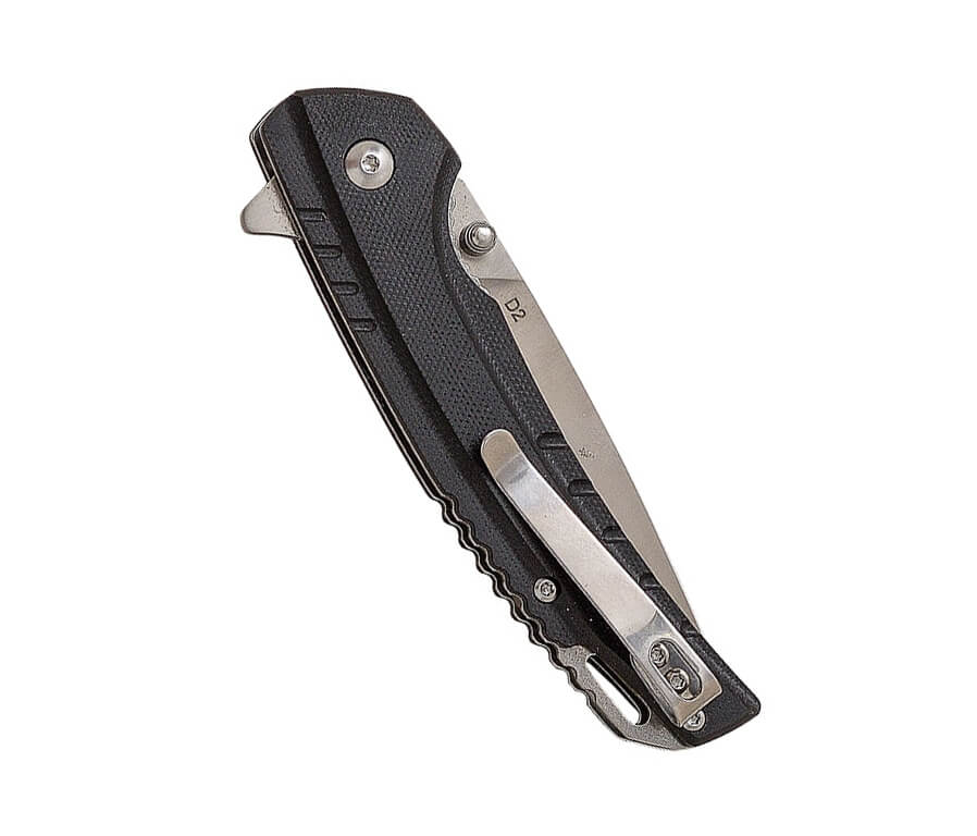 Couteau tactique JKR Pro avec manche en G10 et lame en acier D2 de 8 cm