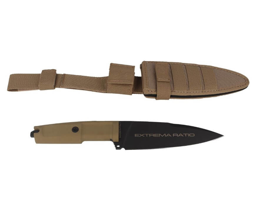 Cuchillo táctico Extrema Ratio Shrapnel one Black con hoja de 157 mm