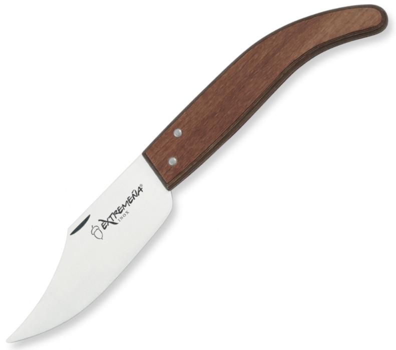 Navaja EXTREMEÑA de punta clásica con mango de madera y hoja de 7...