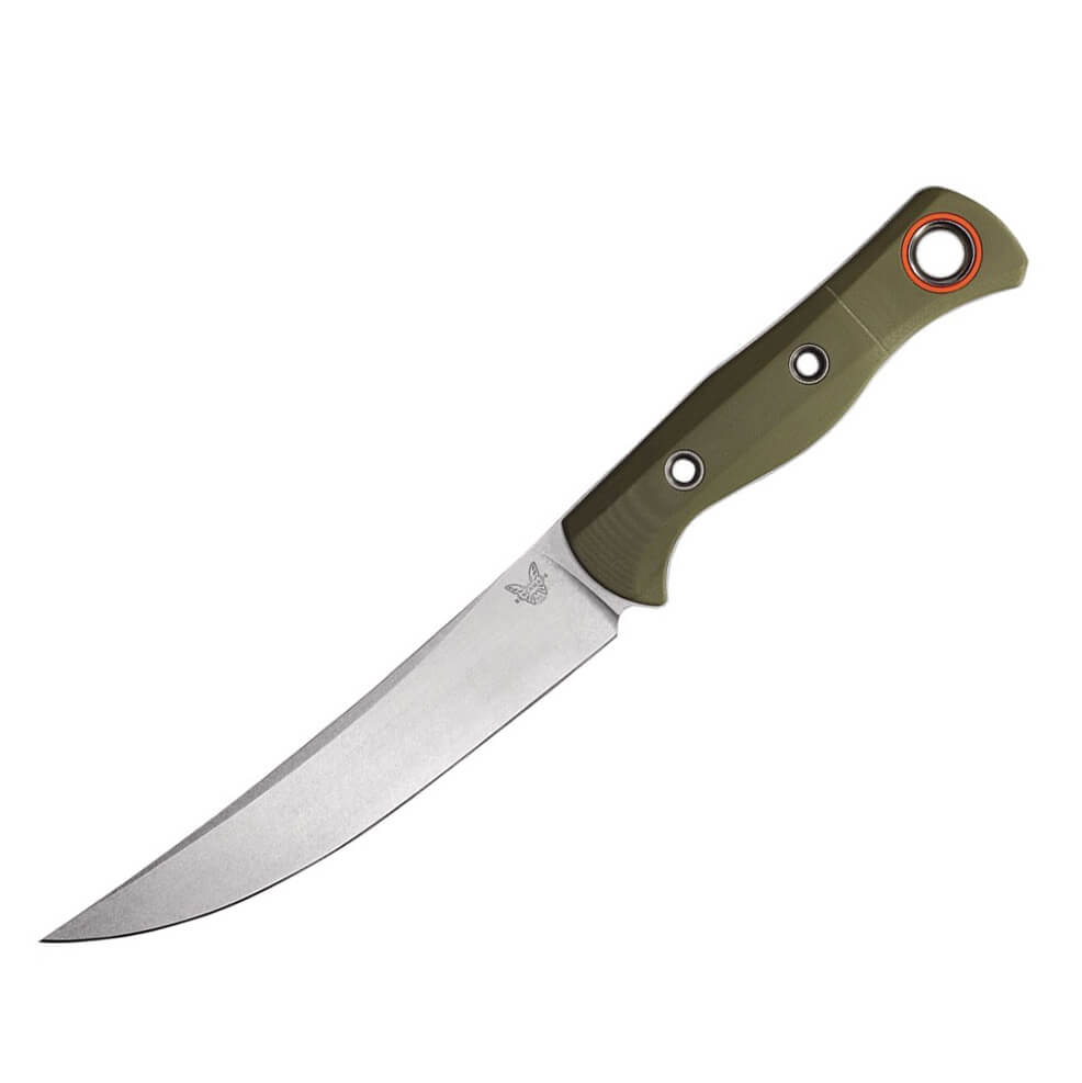 Benchmade Meatcrafter-Messer mit grünem G10-Griff 15500-3