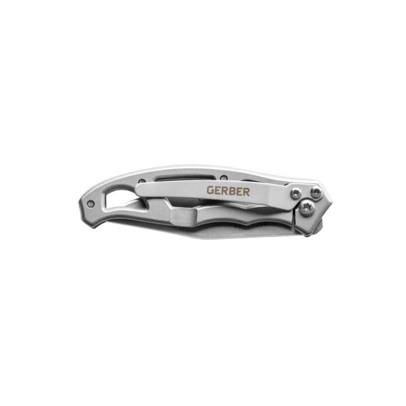 Navaja de bolsillo Gerber Paraframe Mini Folder Plain 31-003618 con mango de acero inoxidable