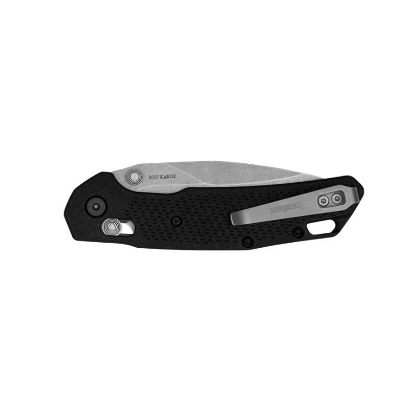 Couteau de poche tactique Kershaw Heist avec manche en nylon GFN noir 2037