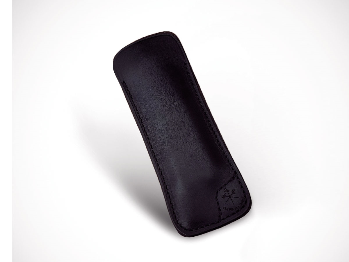 Fourreau pour couteau de poche Fodero Cuoio Naturale Black