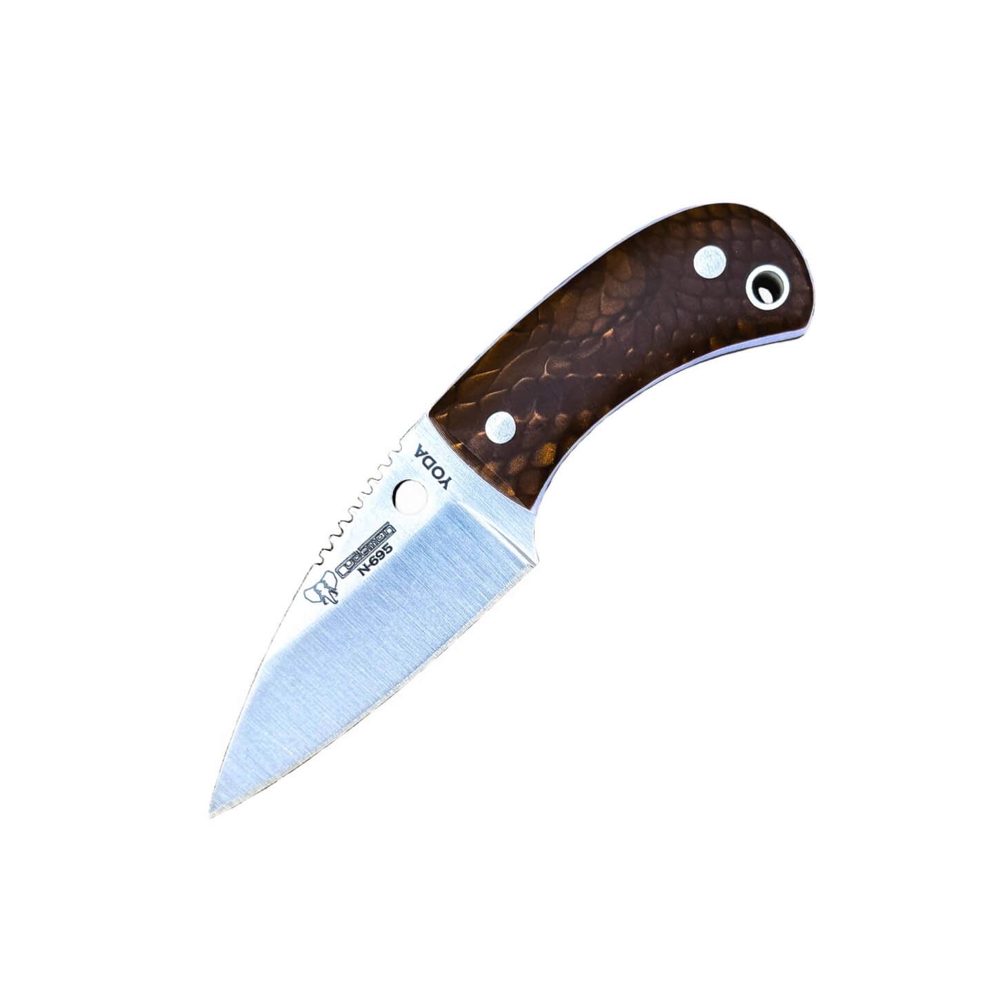 Cudeman Brown Yoda Messer mit Kydex Scheide
