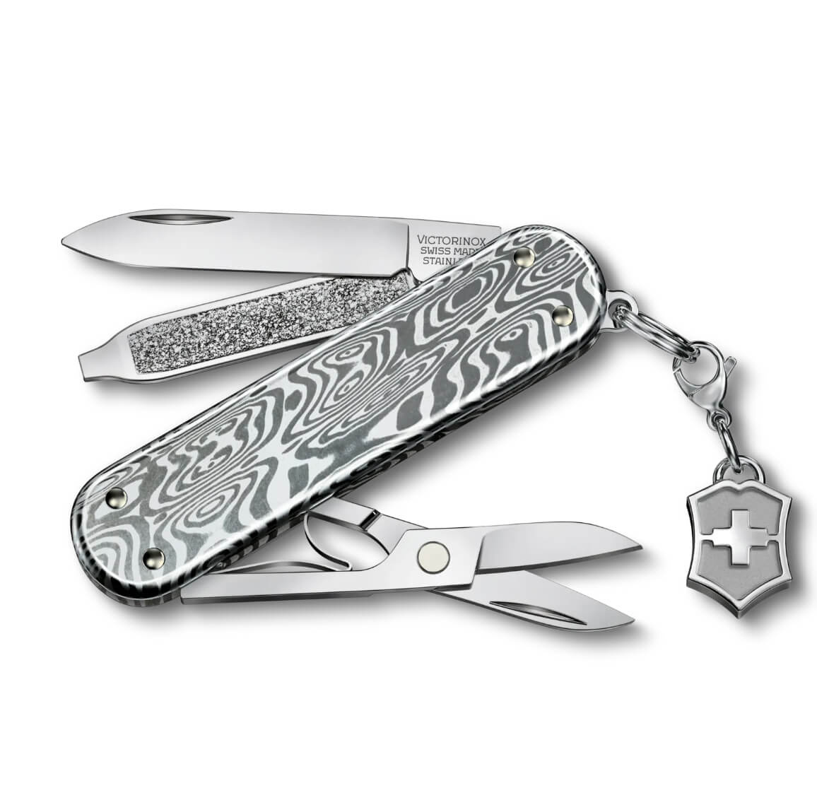 Swiss Army Knife Classic SD Brilliant Damast with 5 functions