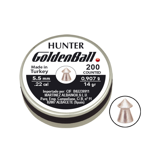 Piombini Goldenball Hunter Calibro 5,5 mm 200 pz