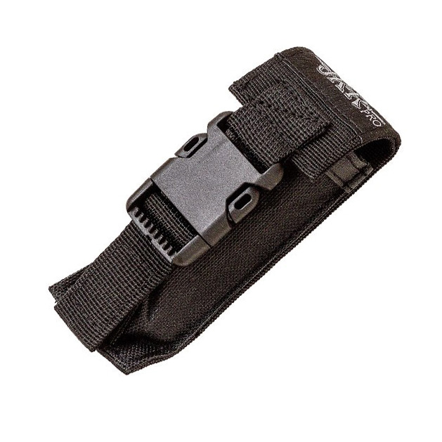 Couteau tactique JKR PRO avec manche en aluminium caoutchouté noir