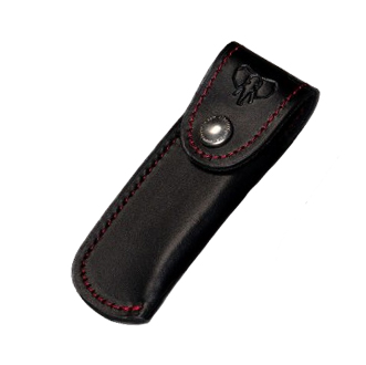 Étui Cudeman pour couteau. Cuir noir.