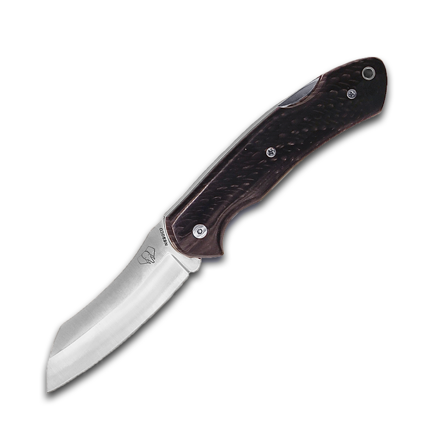 Cudeman Tundra Taschenmesser mit poliertem schwarzem Juma-Griff u...