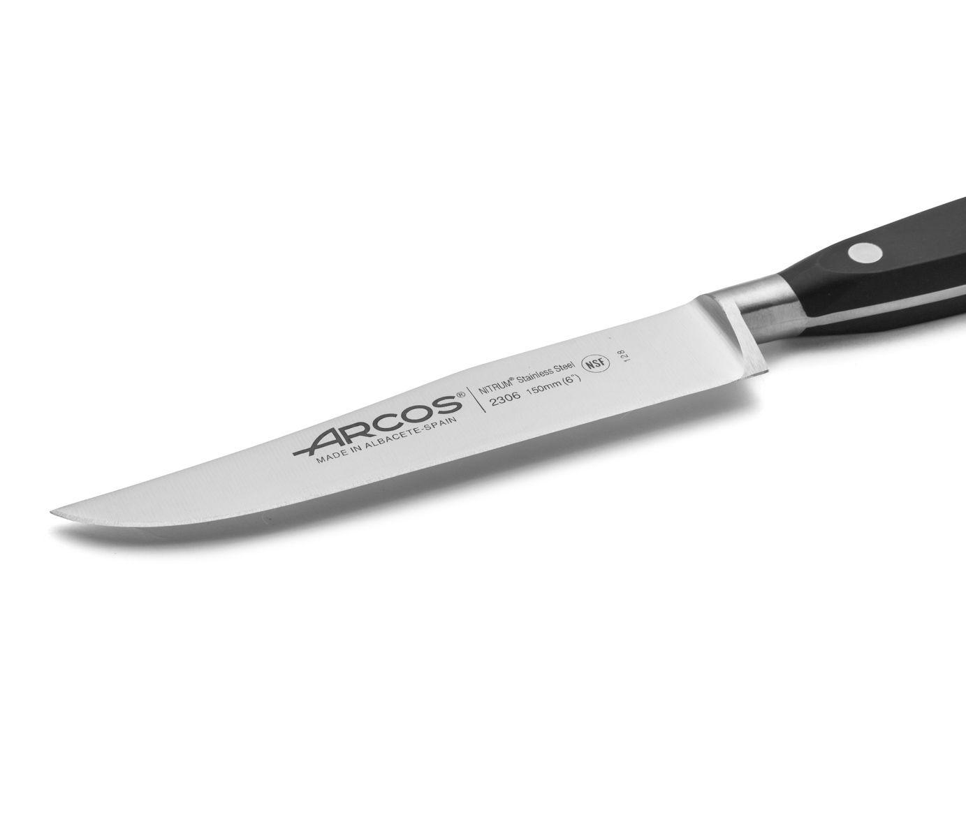 Arcos Riviera Schwarz Riviera Küchenmesser mit 15 cm Klinge