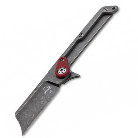 Navaja de bolsillo con slipjoint rojo