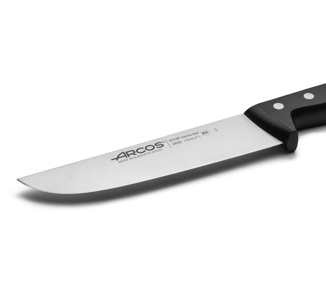 Arcos Universal Straight Butcher Knife with 17.5 cm blade and Polyoxymethylene handle
