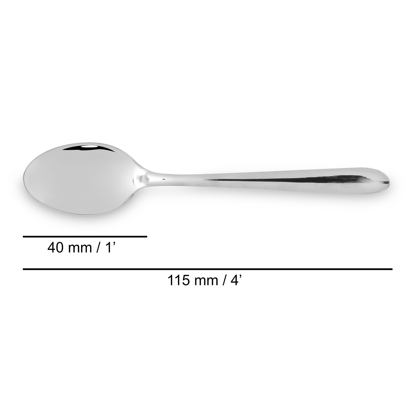 12 Arcos Berlin series stainless steel mocha spoons 115 mm