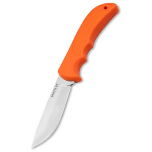 Vielseitiges multifunktionsmesser mit orangefarbenem griff