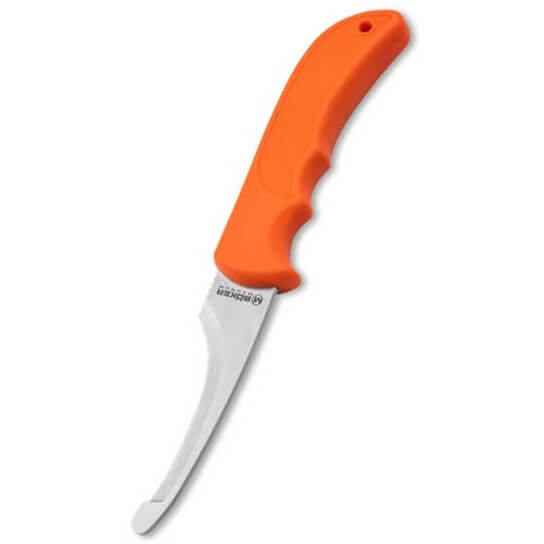 Ausweidungsmesser mit stumpfer teilweise gezahnter klinge