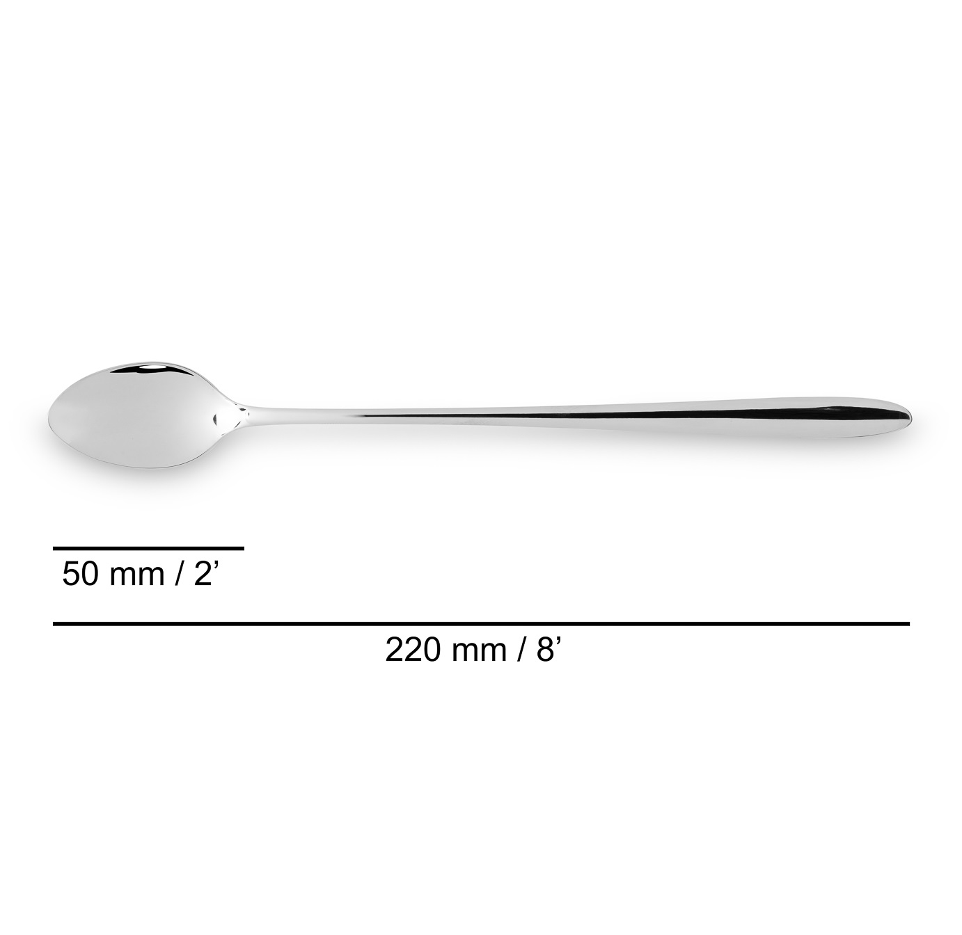 Pack of 12 Arcos Berlin 220mm stainless steel soda spoons