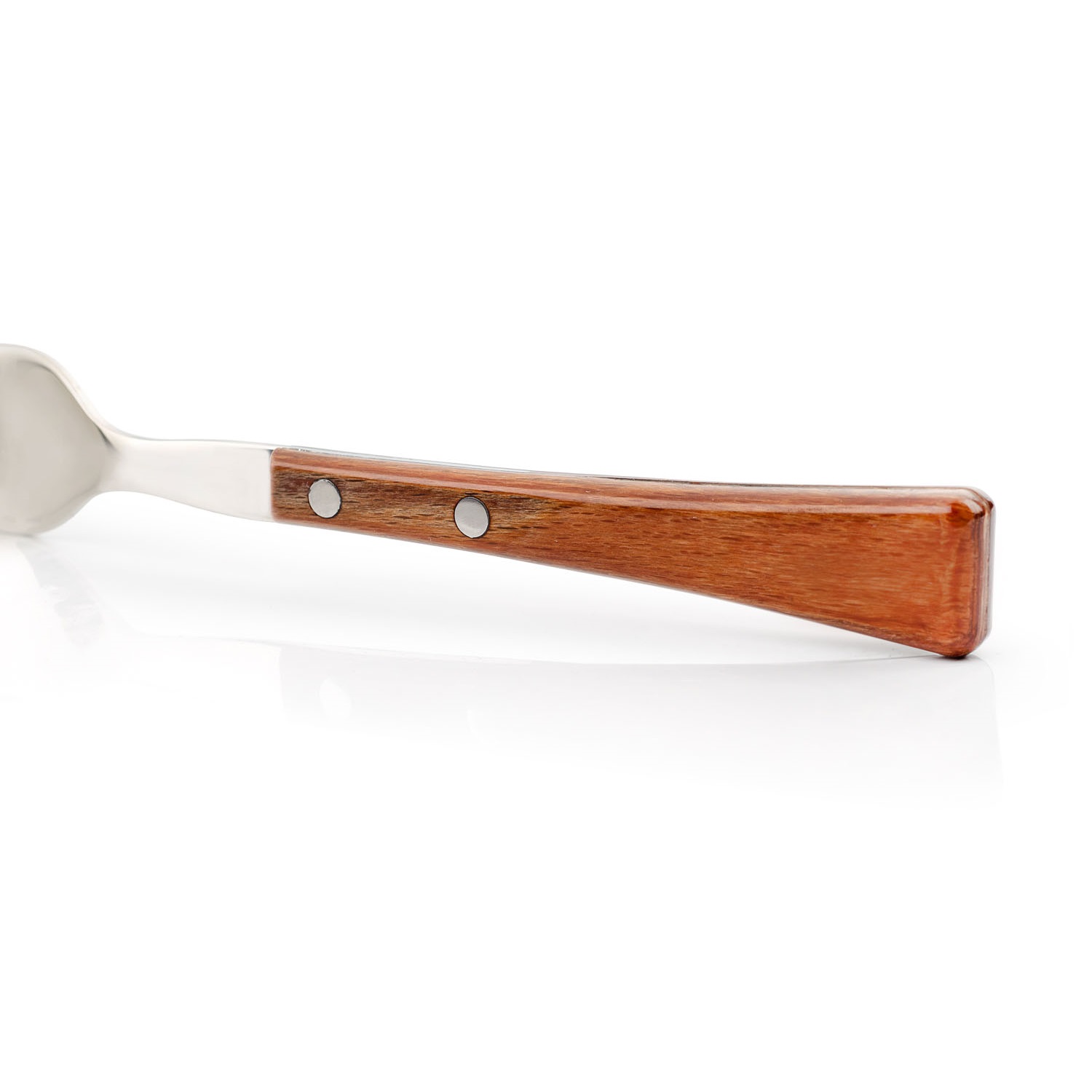 12 Arcos Manchega table forks measuring 205 mm with compressed wood handles