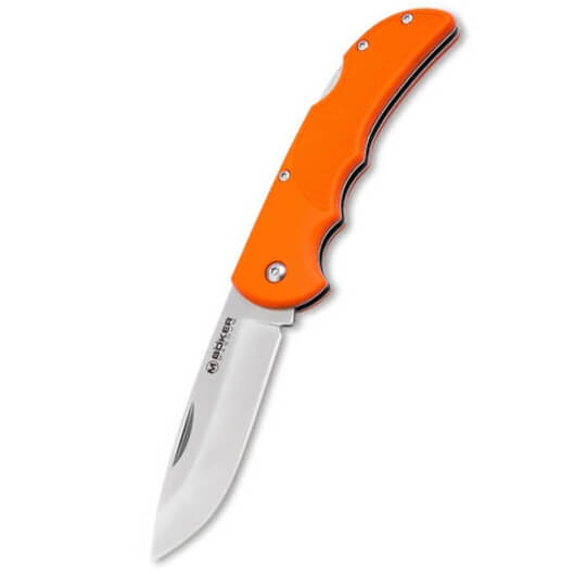 Sport taschenmesser mit Klinge aus rostfreiem stahl und ruckenspe...