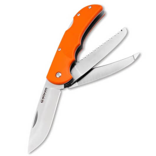 Multifunktionales jagd taschenmesser mit ruckensperre