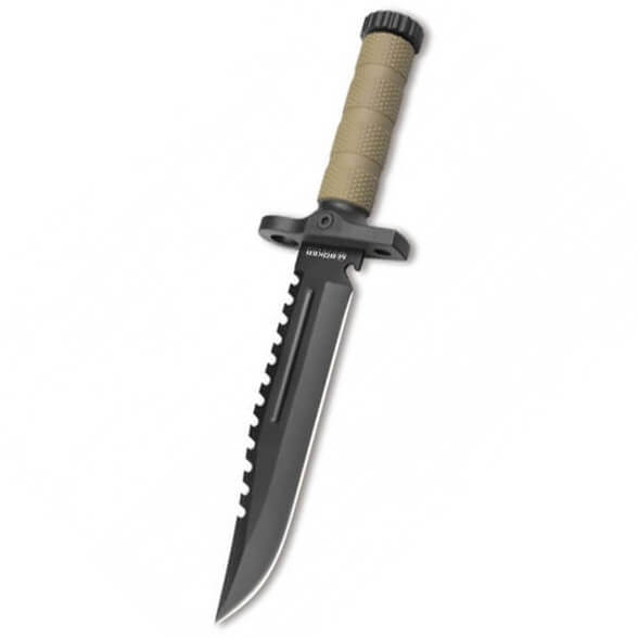Uberlebens messer mit klinge aus rostfreiem stahl und rutschfeste...