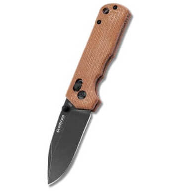 Sports pocket knife with brown micarta handle