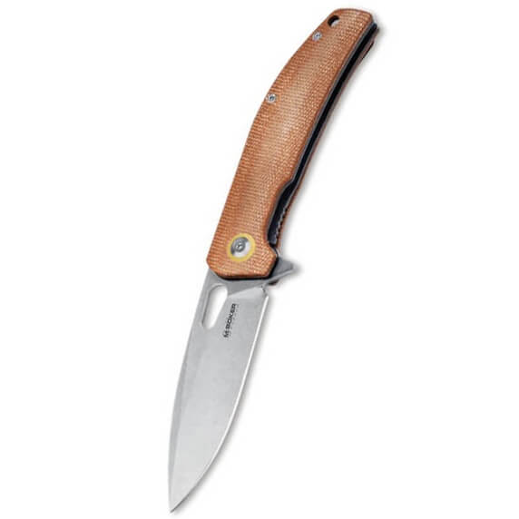 Sports pocket knife with line lock and micarta handle