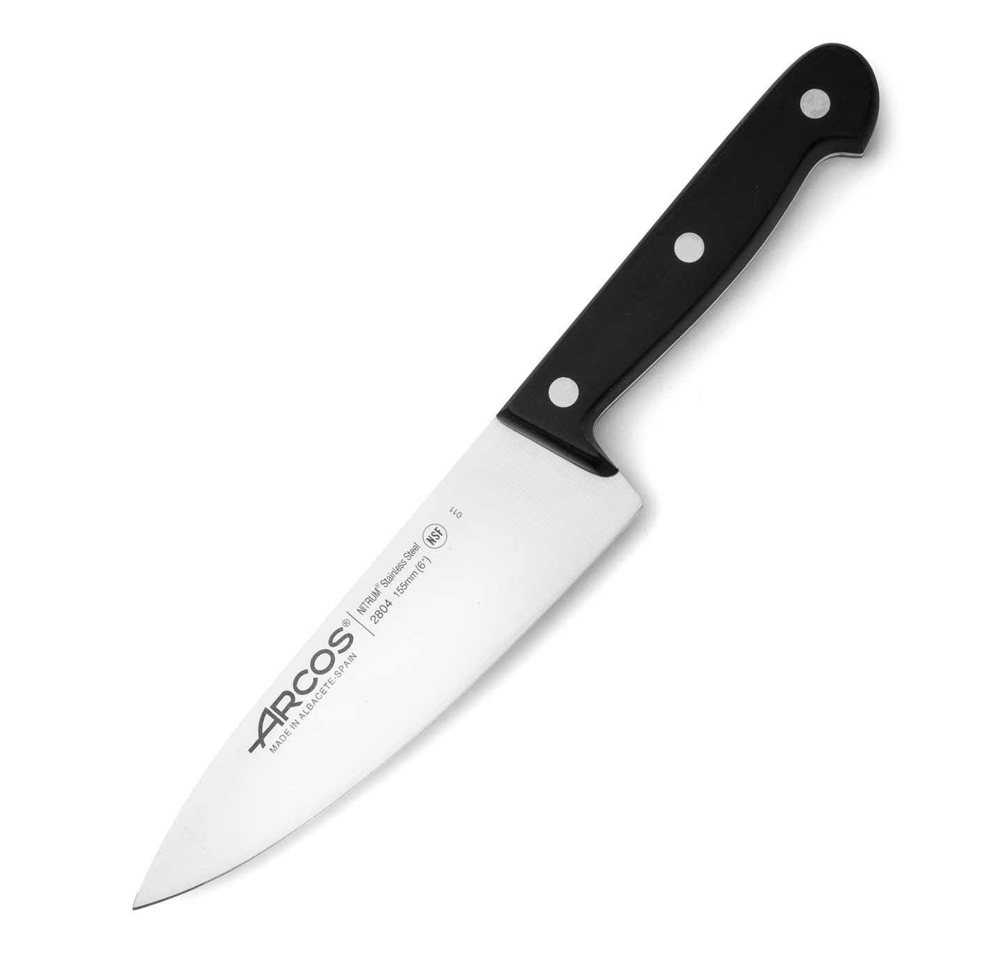 Arcos Universal Kochmesser mit schwarzem Polyoxymethylen-Griff un...