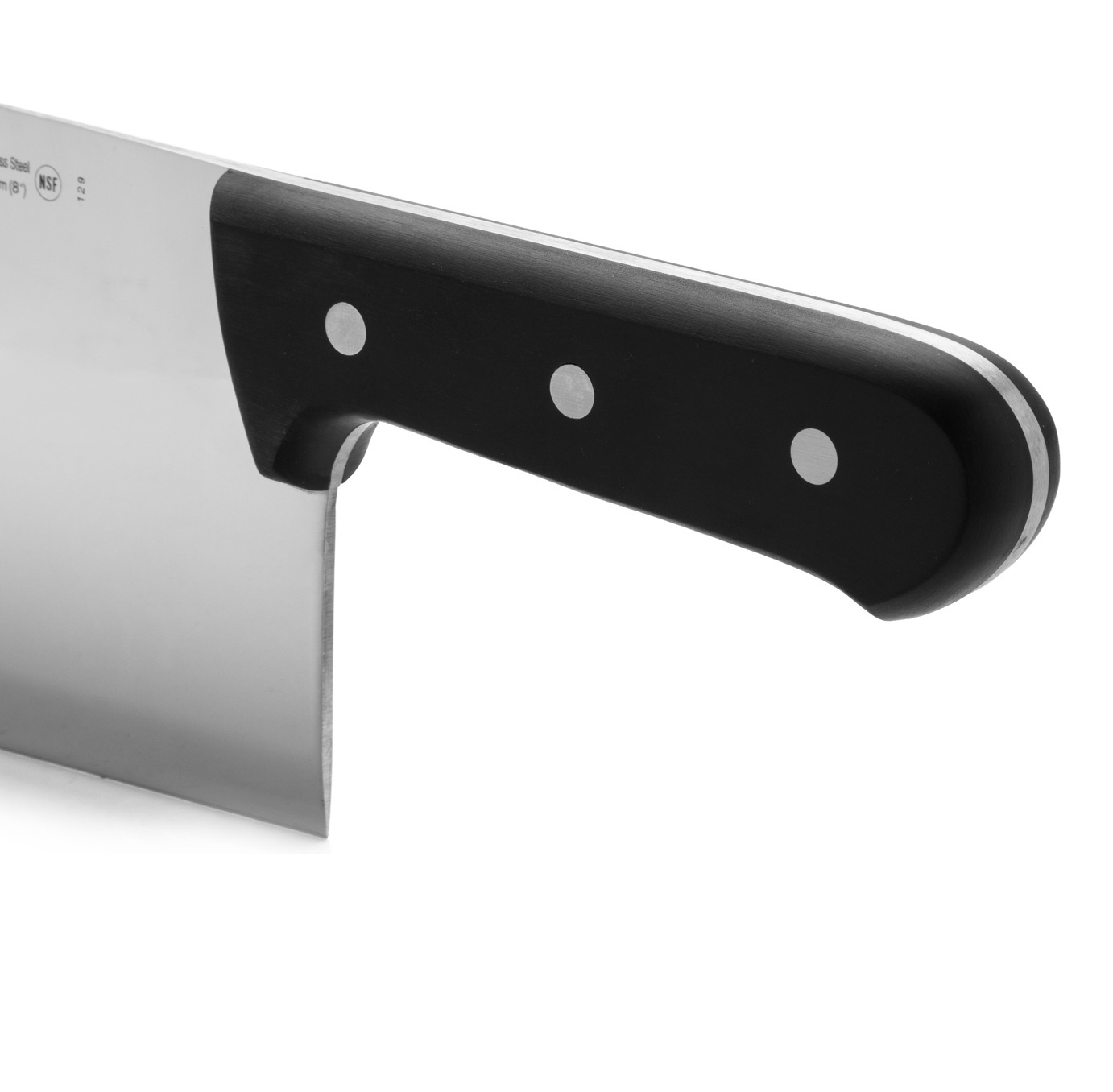Couperet de chef Arcos Universal avec manche en polyoxyméthylène noir et lame étroite de 220 mm