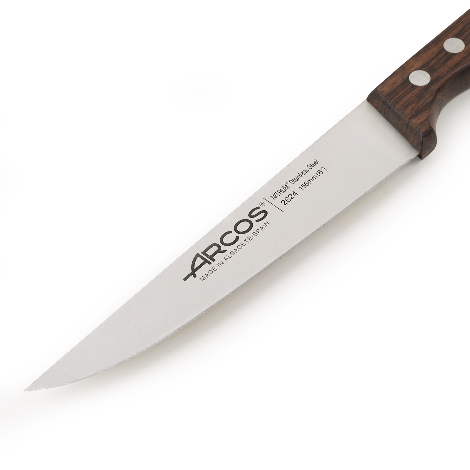 Faca de cozinha Arcos Atlántico com cabo em pau santo e lâmina de 155 mm